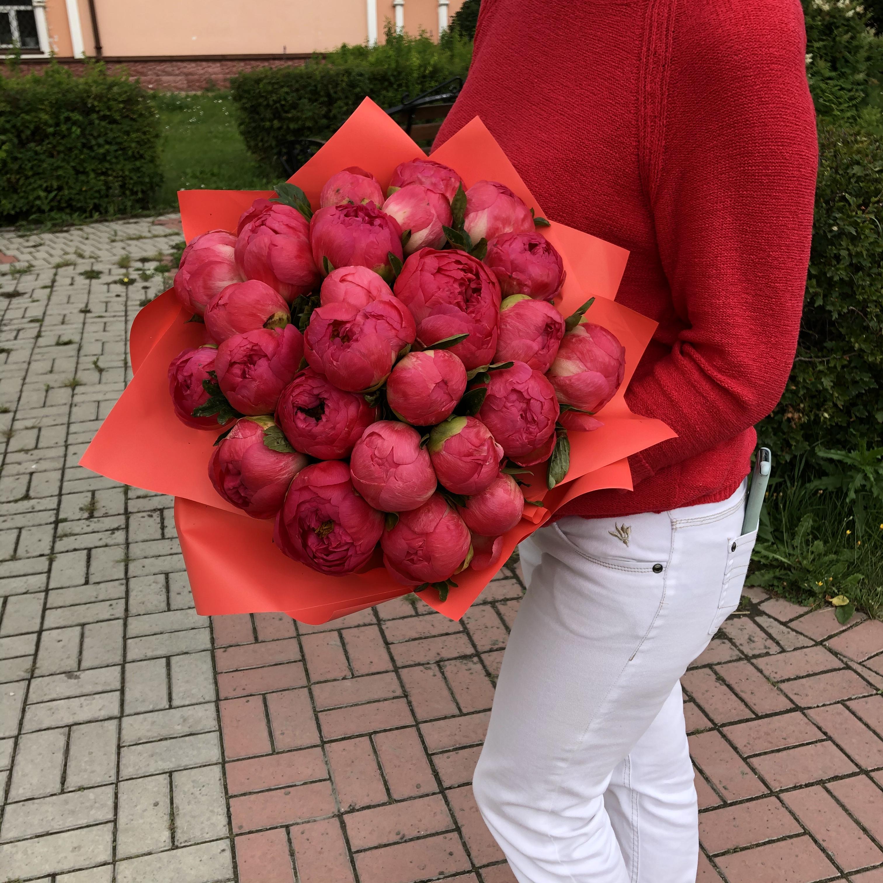 Букет «Малиновый закат»