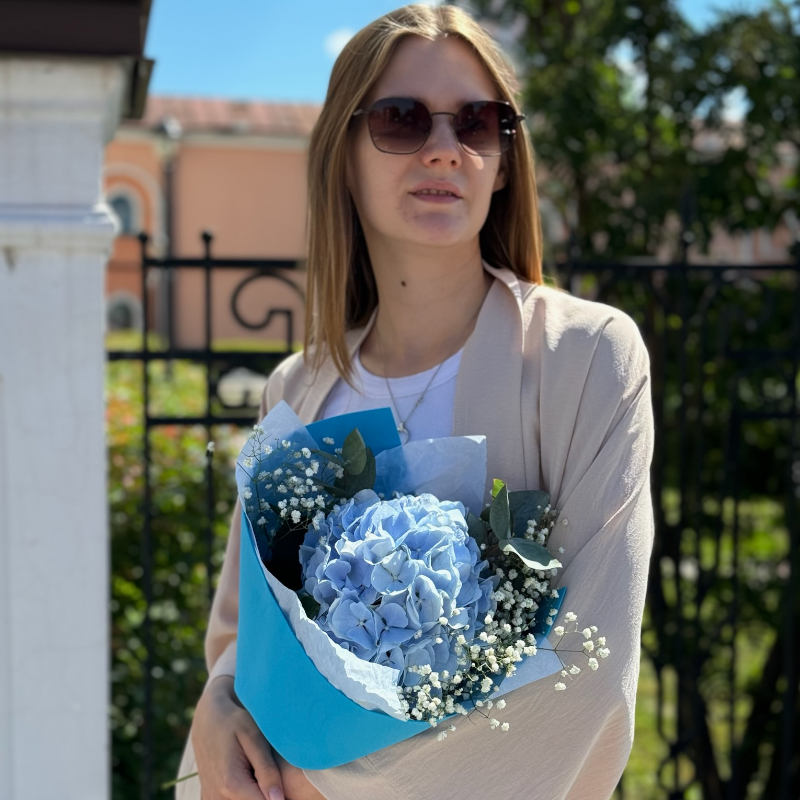 Мини букетик 1 гортензия