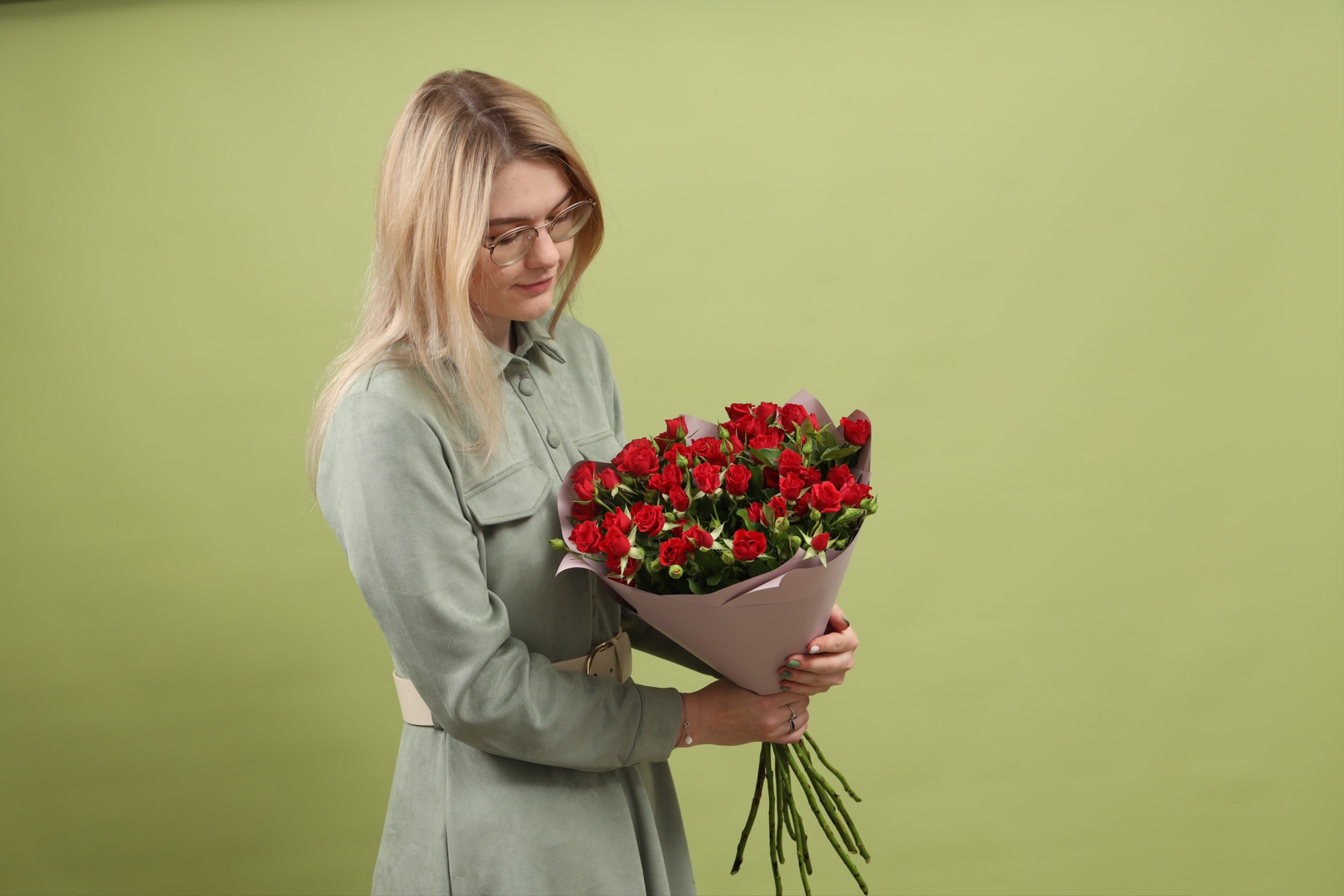 Монобукет «11 кустовых роз»
