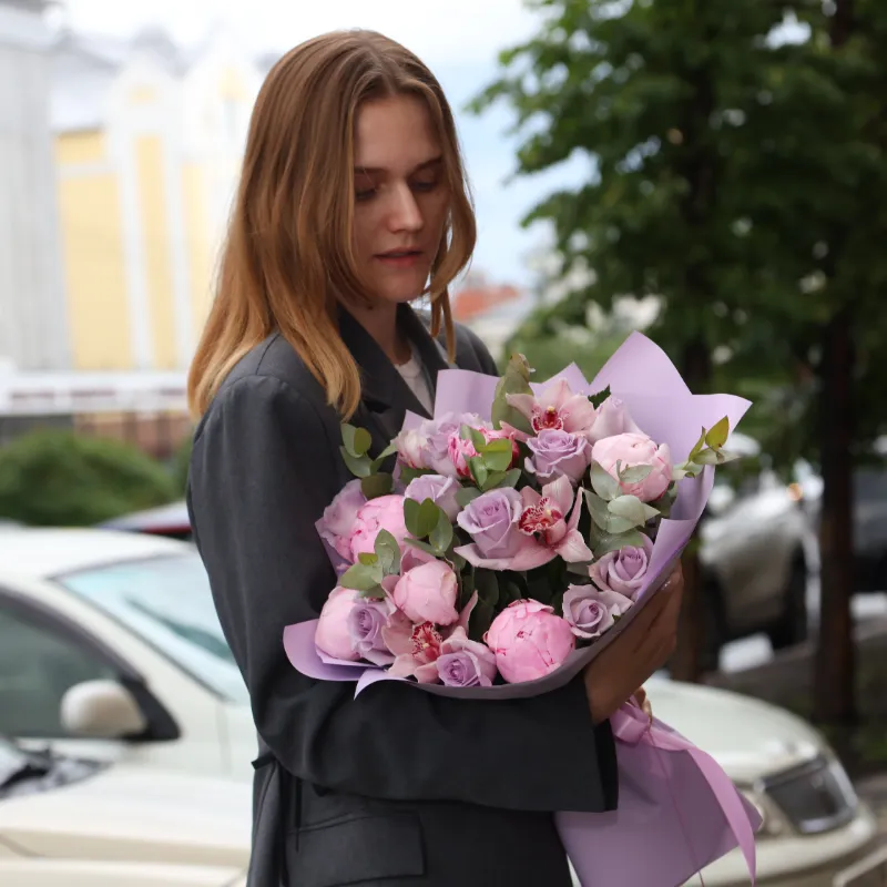 Букет "Черничный бисквит"