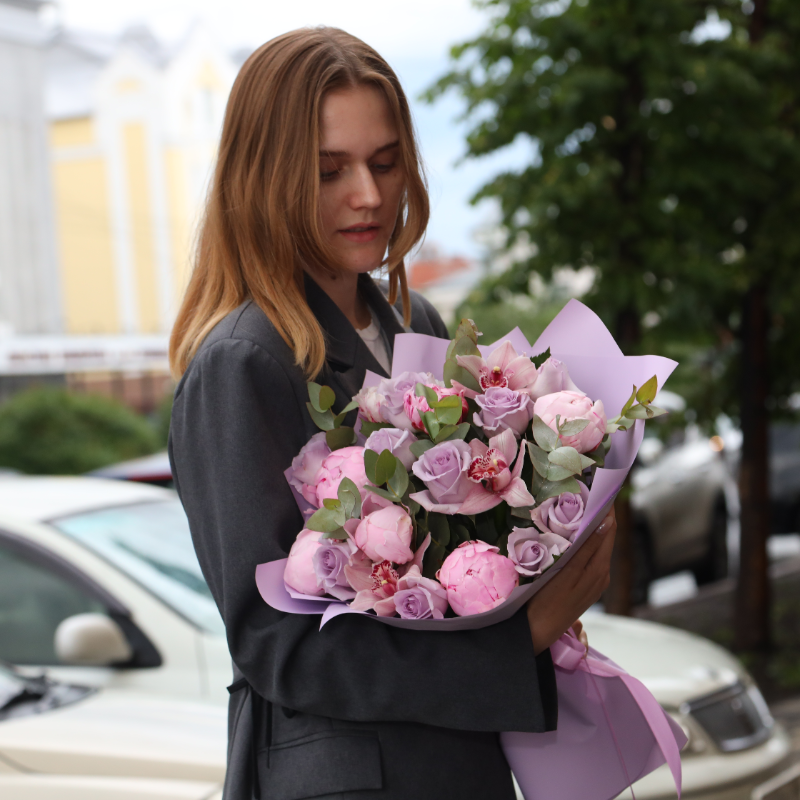 Букет "Черничный бисквит"