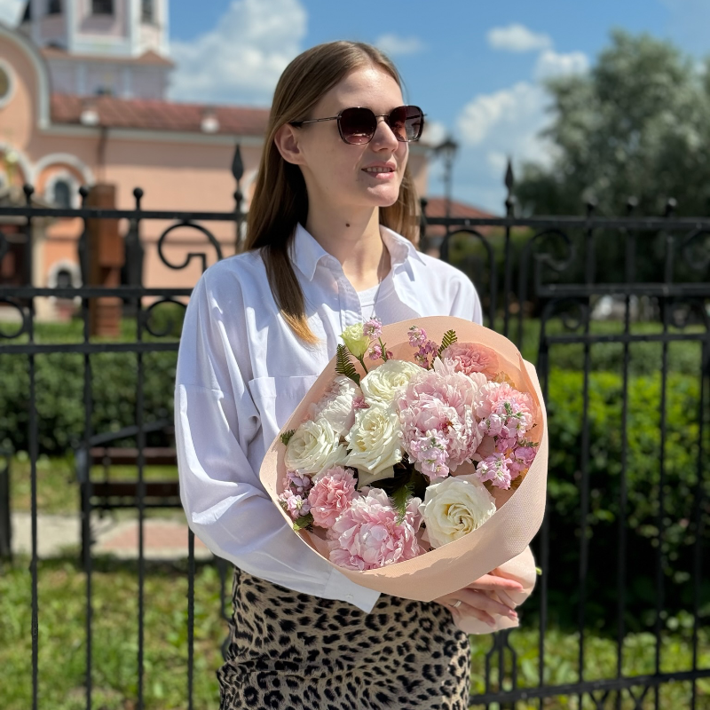 Букет «Розовая симфония»