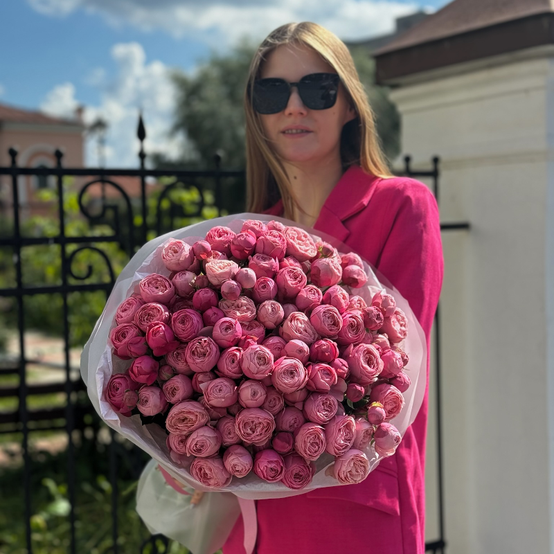 Букет «Розовое счастье»