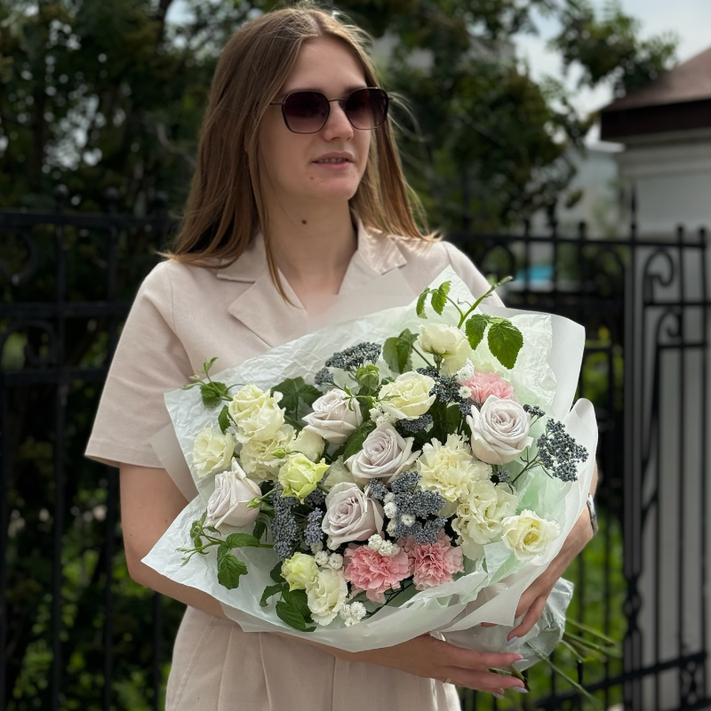 Сборный букет из цветов «Жемчужина»