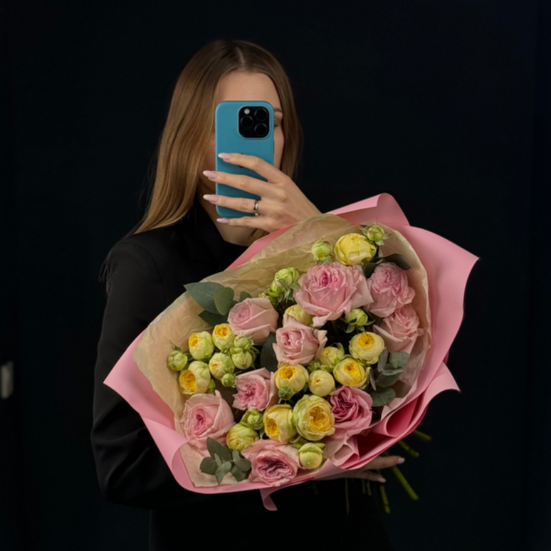 Сборный букет «Закатное солнце»