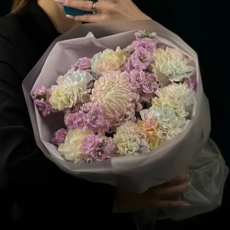 Сборный букет с маттиолой «Тысяча снов»
