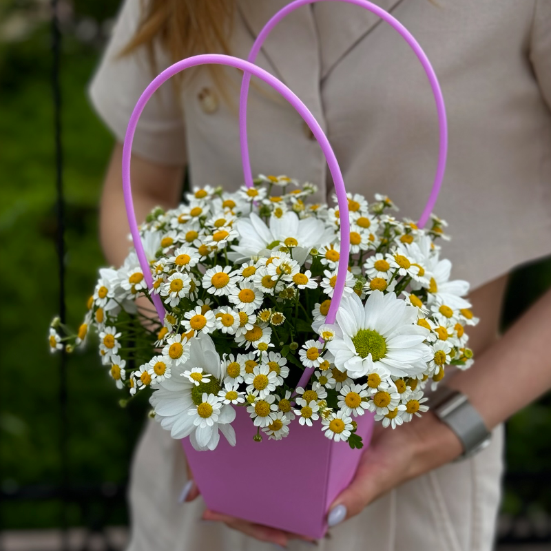 Композиция из ромашек «Солнечный день»