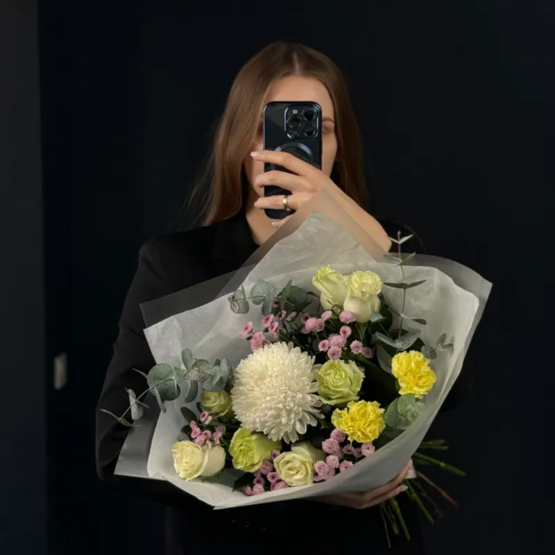 Сборный букет «Ромашковое поле»