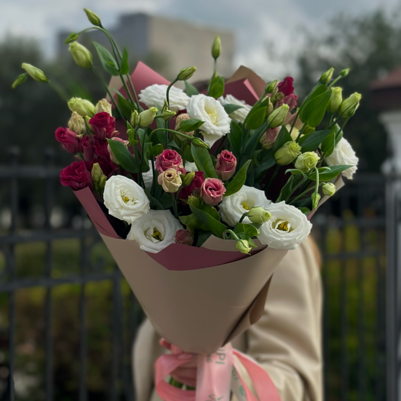 Монобукет микс 5 эустом